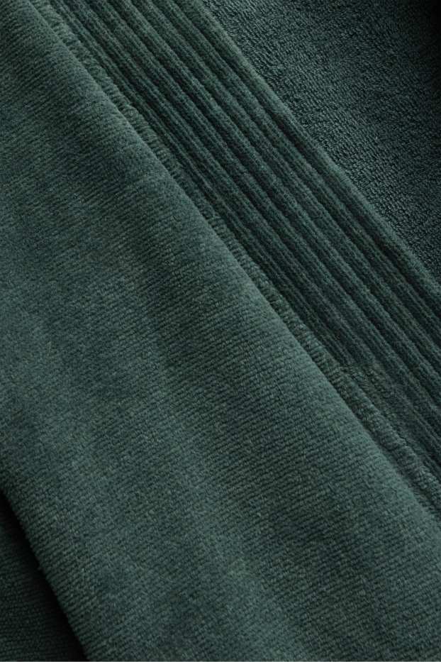 Hommes - Peignoir en éponge - vert foncé