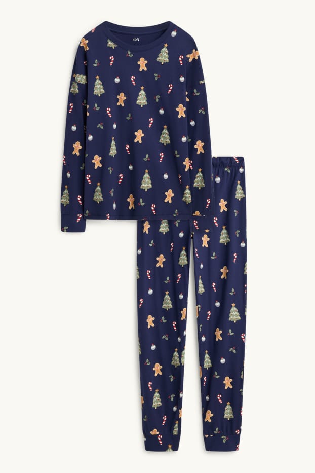 Dona - Mini Me - pijama nadalenc per a dona - blau fosc