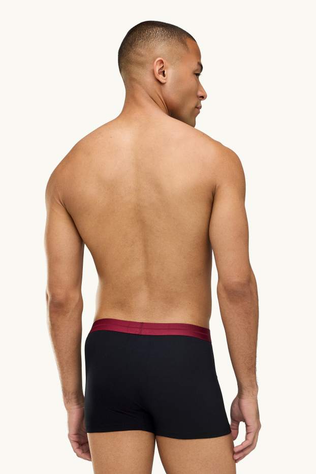 Uomo - Confezione da 5 - boxer aderenti - blu / nero