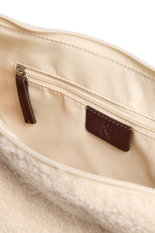 Women - Teddy fur crossbody bag - cremewhite
