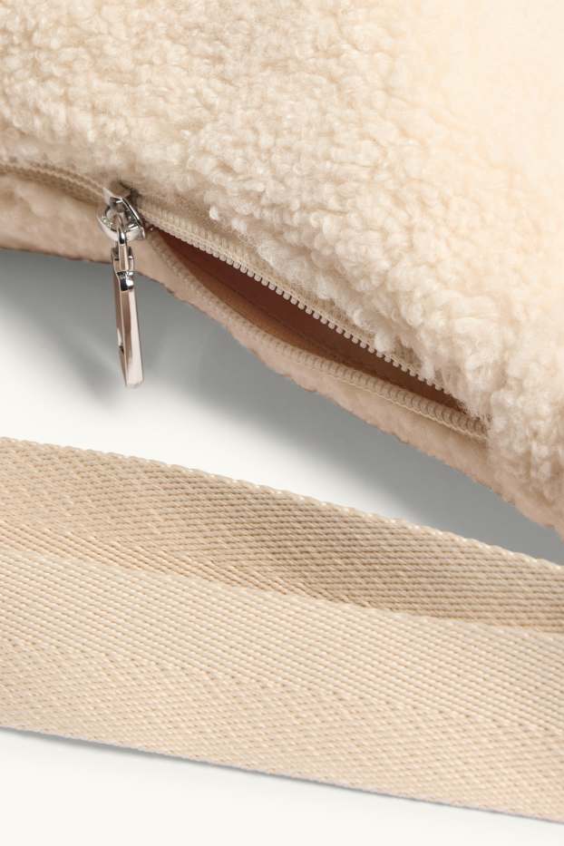 Women - Teddy fur crossbody bag - cremewhite
