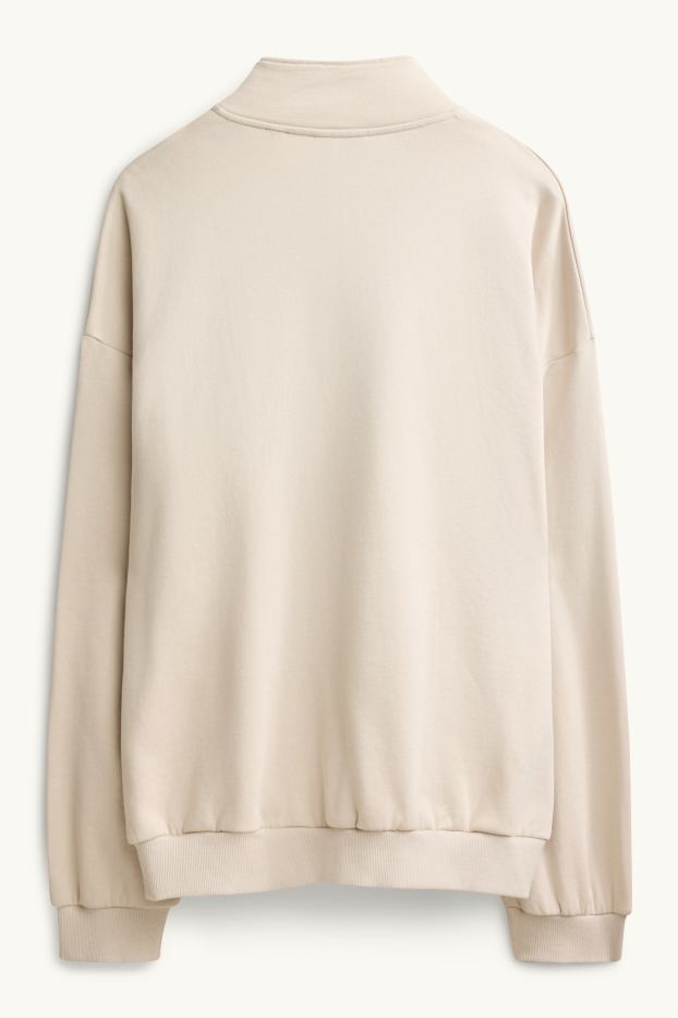 Uomo - Felpa oversize - beige chiaro