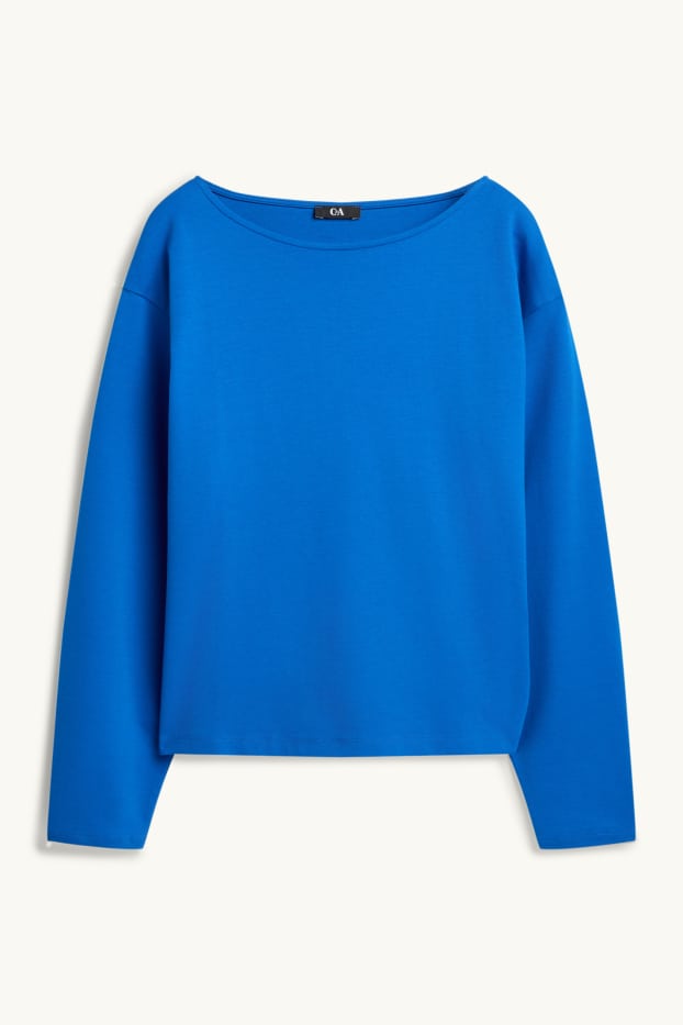 Femmes - Haut à manches longues - regular fit - bleu