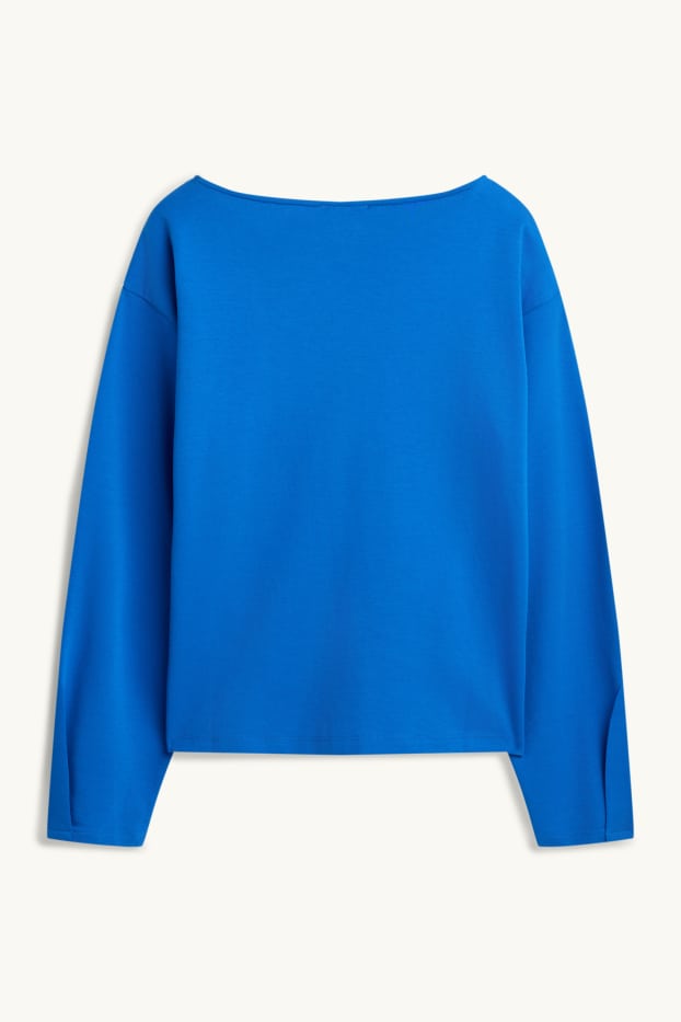 Femmes - Haut à manches longues - regular fit - bleu
