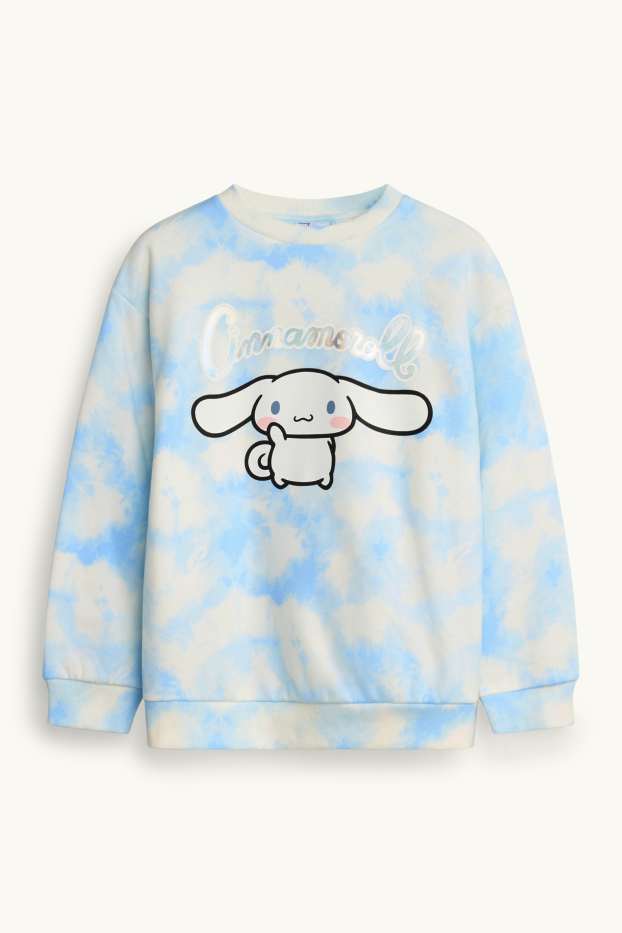 Bambine - Felpa - bianco / azzurro