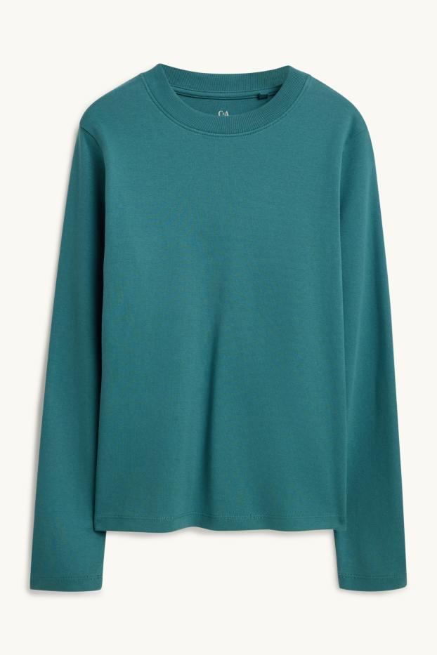 Dames - Longsleeve - regular fit - petrol