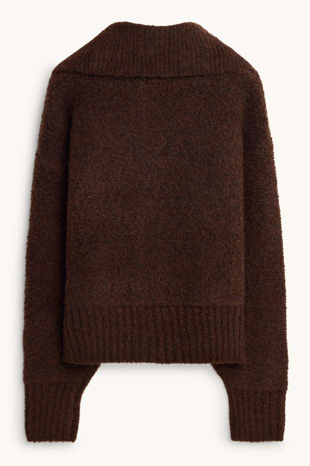 Women - Cardigan - dark brown
