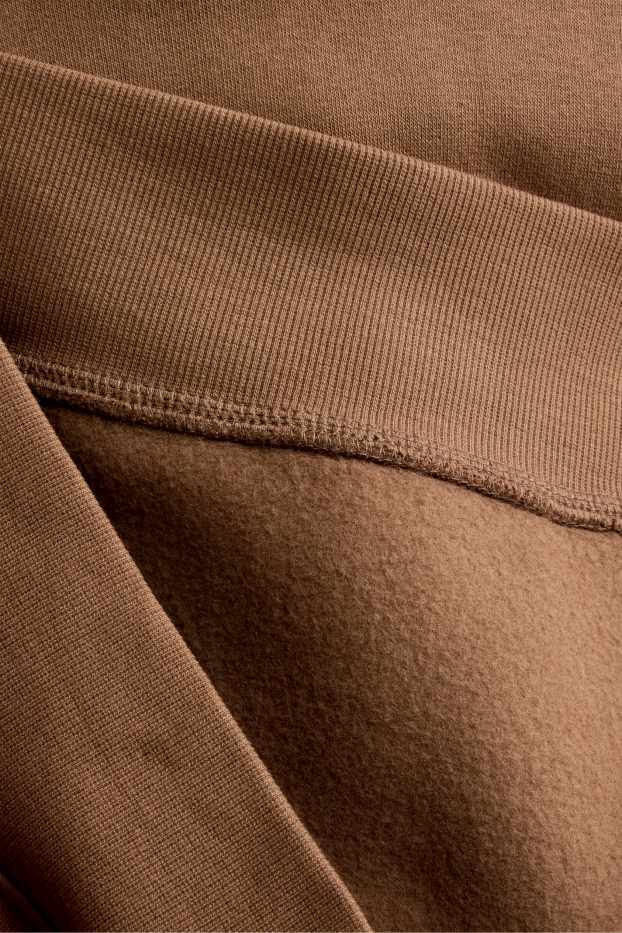 Men - Oversized hoodie - brown