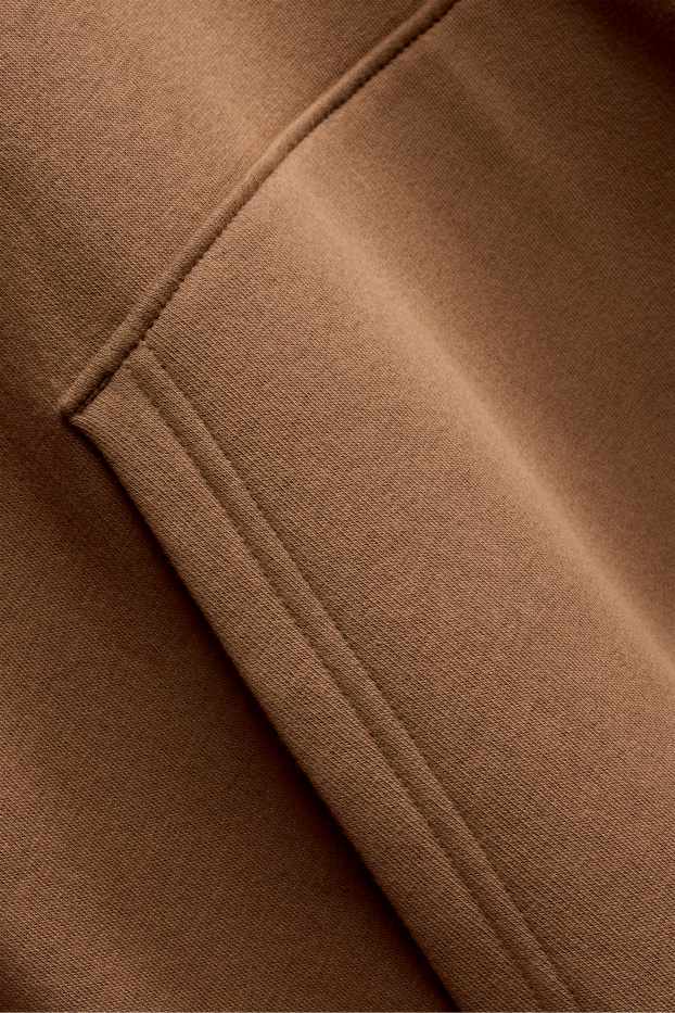 Men - Oversized hoodie - brown