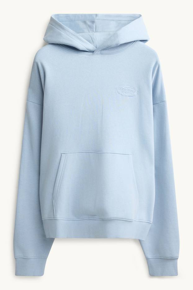 Herren - Oversized-Hoodie - hellblau