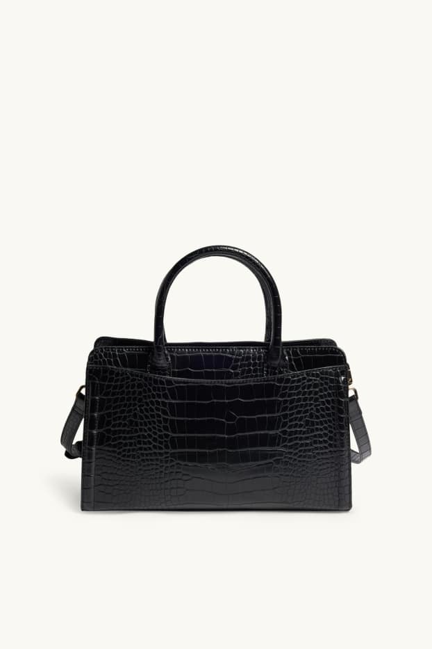 Donna - Borsa a tracolla - similpelle - nero