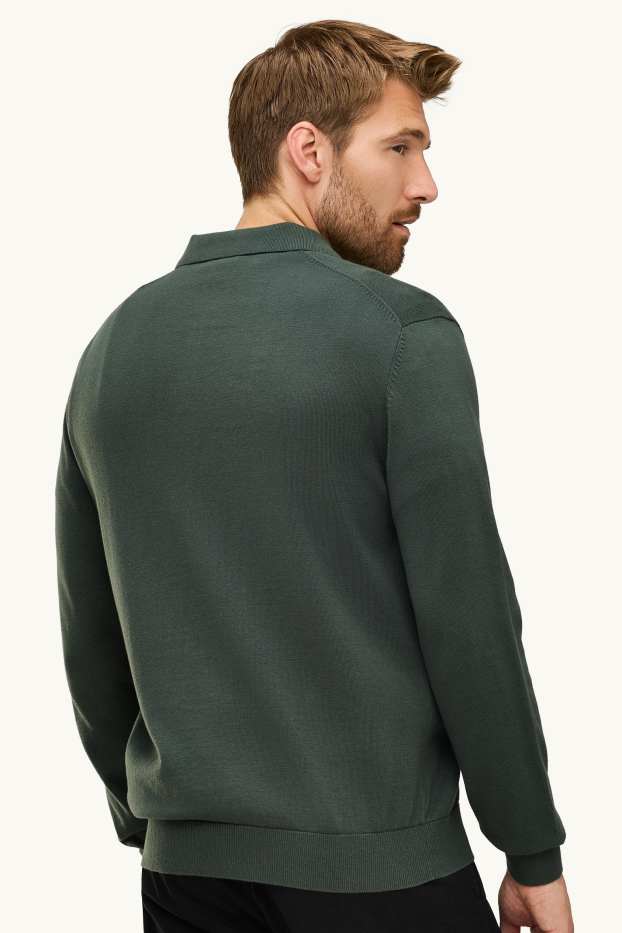 Hommes - Pull - vert foncé
