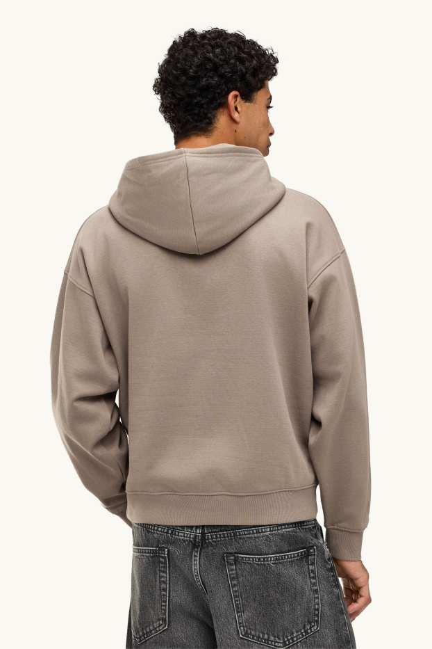 Herren - Oversized-Hoodie - hellbraun