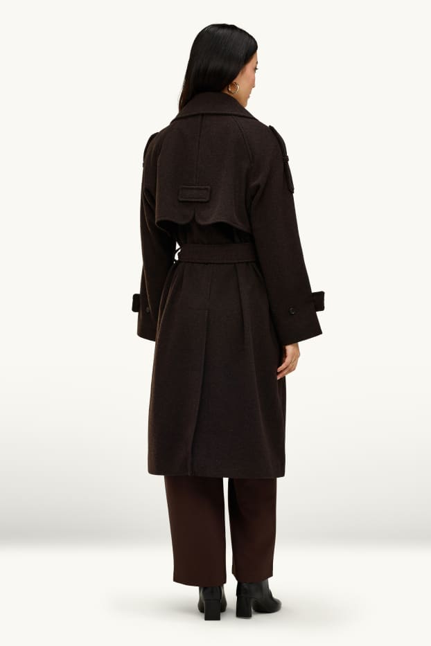 Donna - Trench - marrone scuro