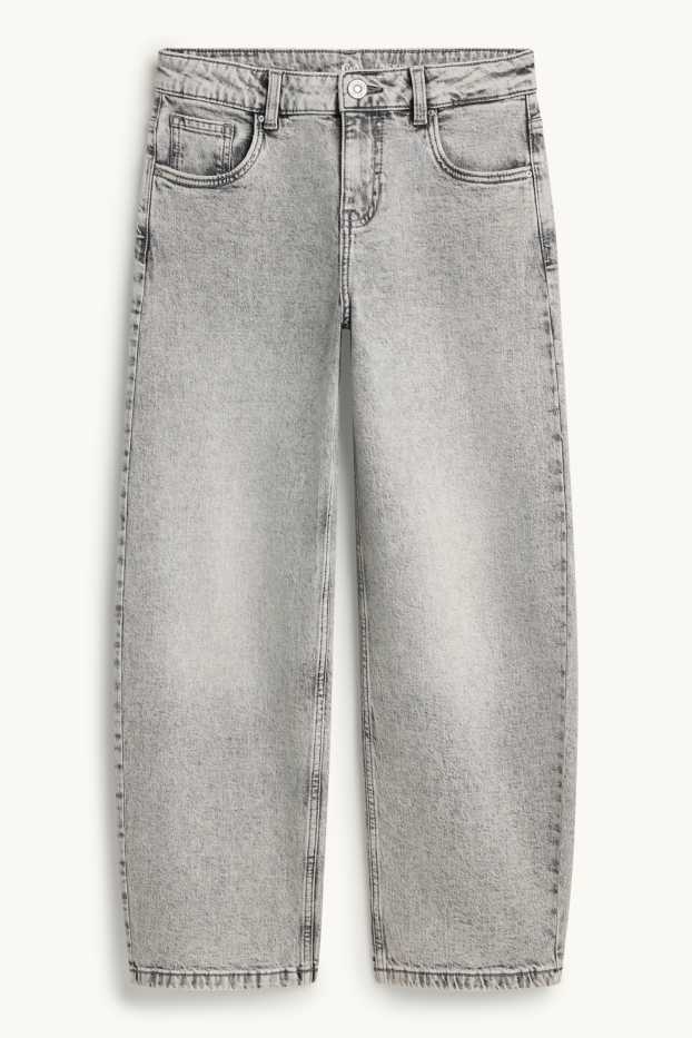 Nen - Estrella - barrel jeans - texà gris