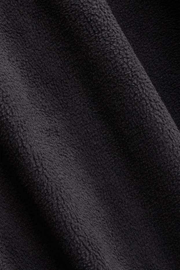 Bărbați - Pulover de fleece - negru