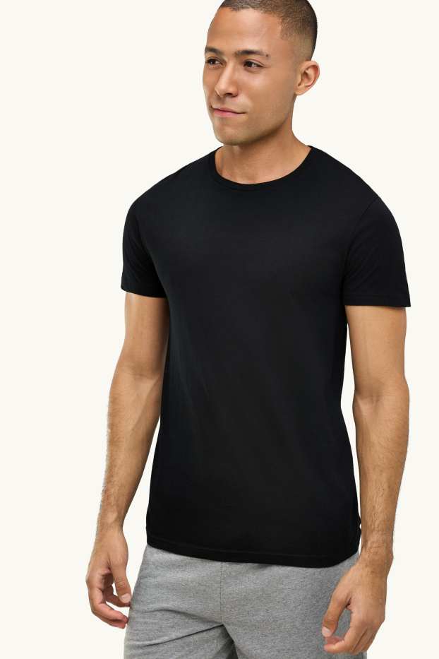 Hommes - Lot de 3 - maillot de corps - noir