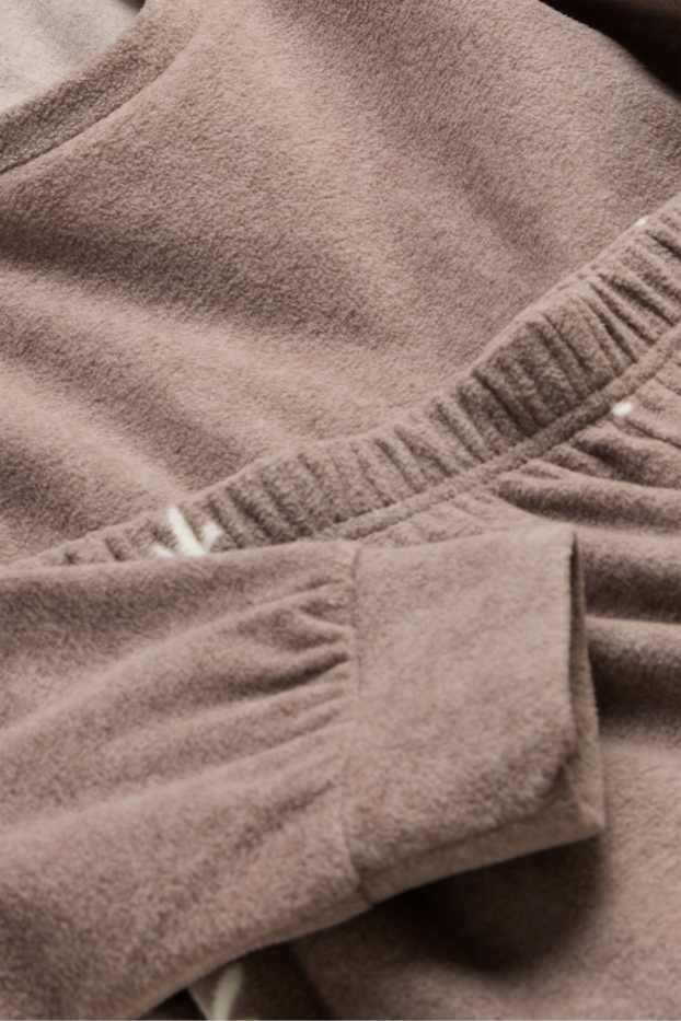 Femei - Pijama de iarnă - taupe