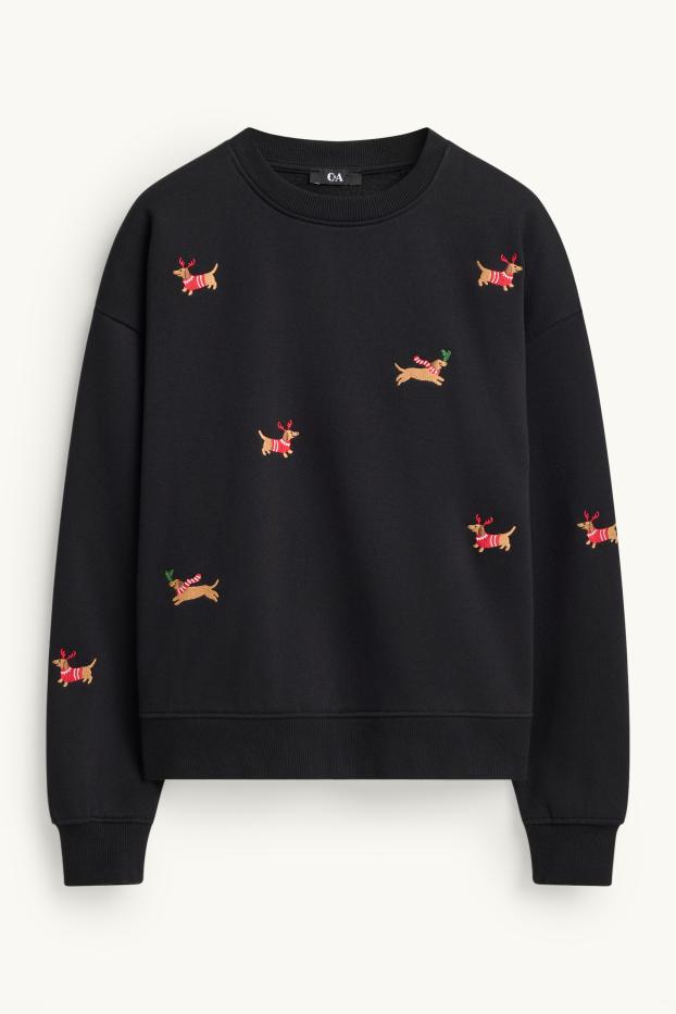 Damen - Sweatshirt - schwarz
