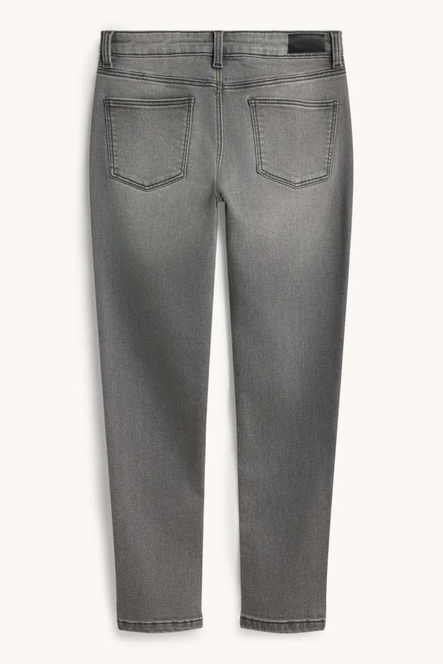 Děti - dívky - Skinny jeans - termo džíny - džíny - šedé