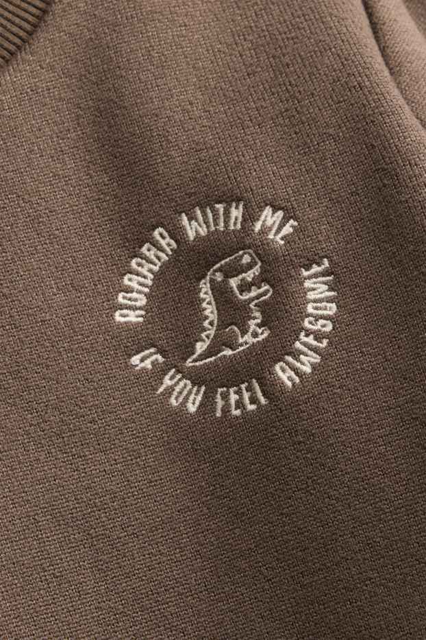 Enfants garçons - Dinosaure - sweat - marron
