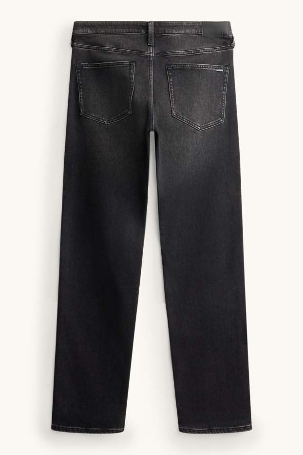 Hommes - Straight jean - jean chaud - LYCRA ® - jean gris foncé