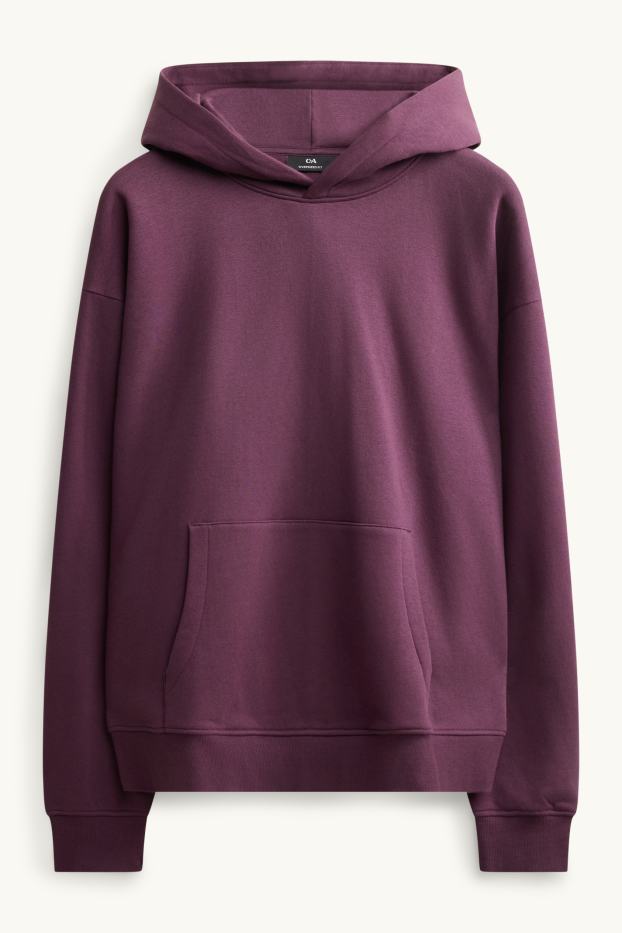 Hommes - Sweat à capuche - violet