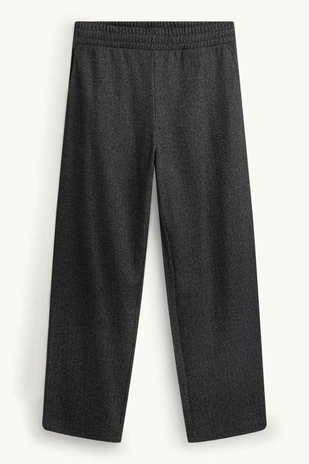 Hommes - Pantalon de jogging - à motif - gris foncé