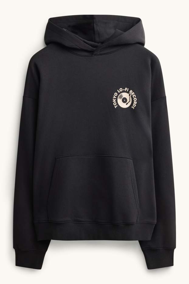 Men - Oversized hoodie - black