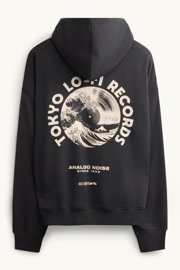 Men - Oversized hoodie - black