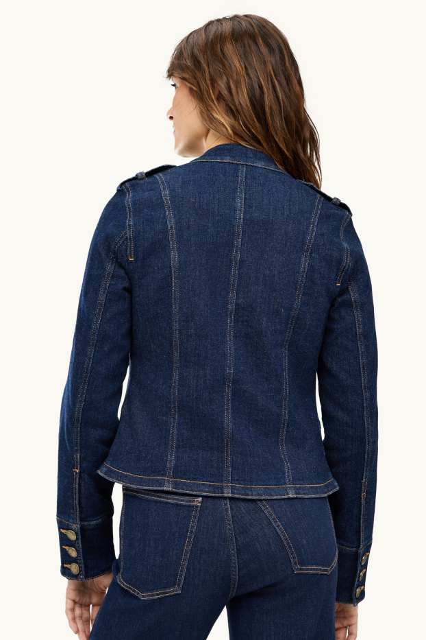 Women - Denim jacket - LYCRA® - blue denim