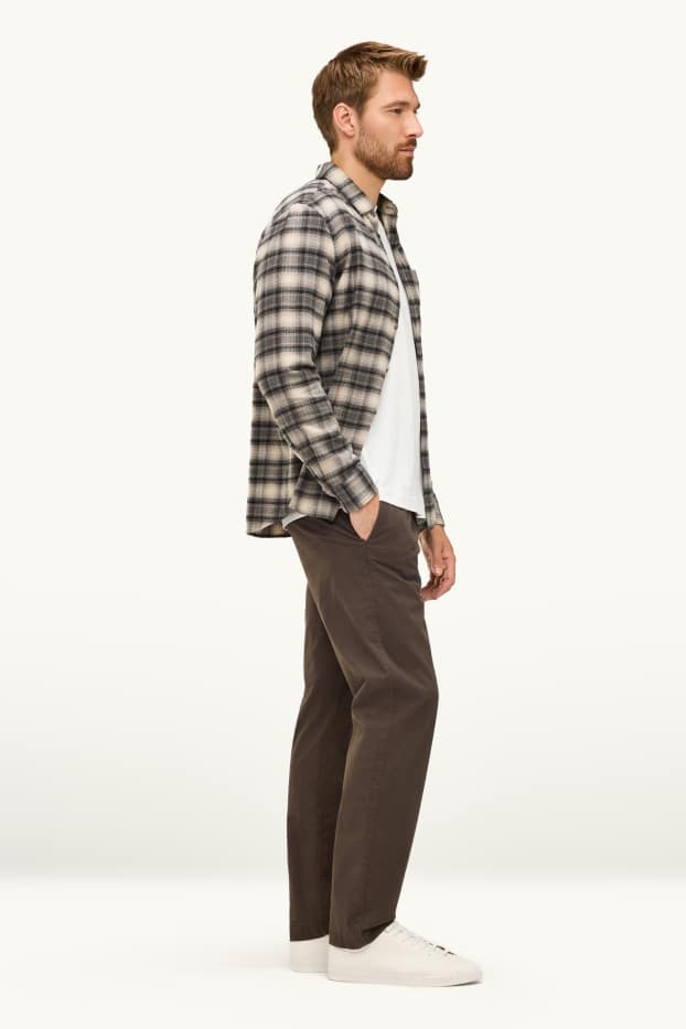 Herren - Chino - Regular Fit - dunkelbraun
