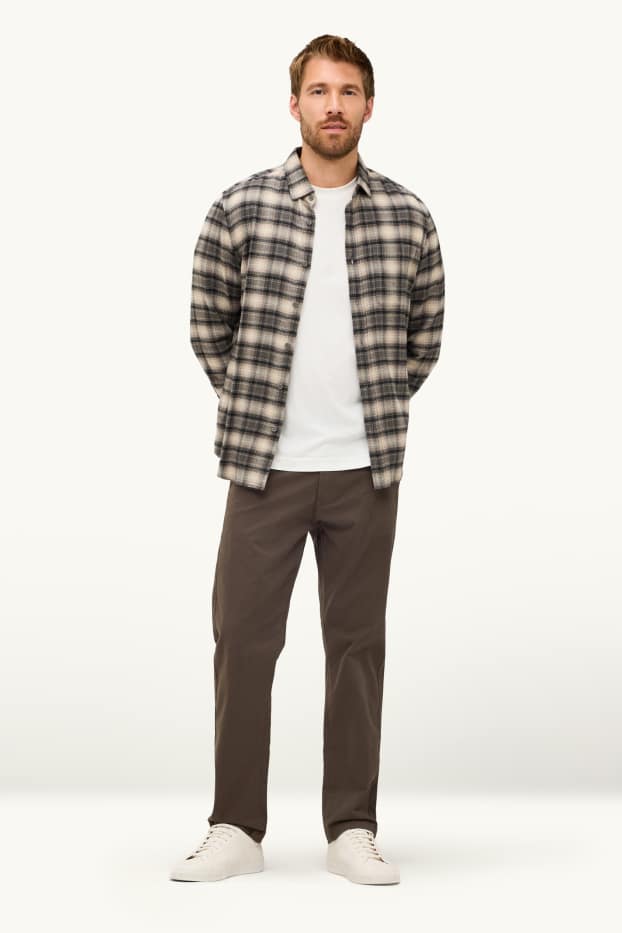 Herren - Chino - Regular Fit - dunkelbraun