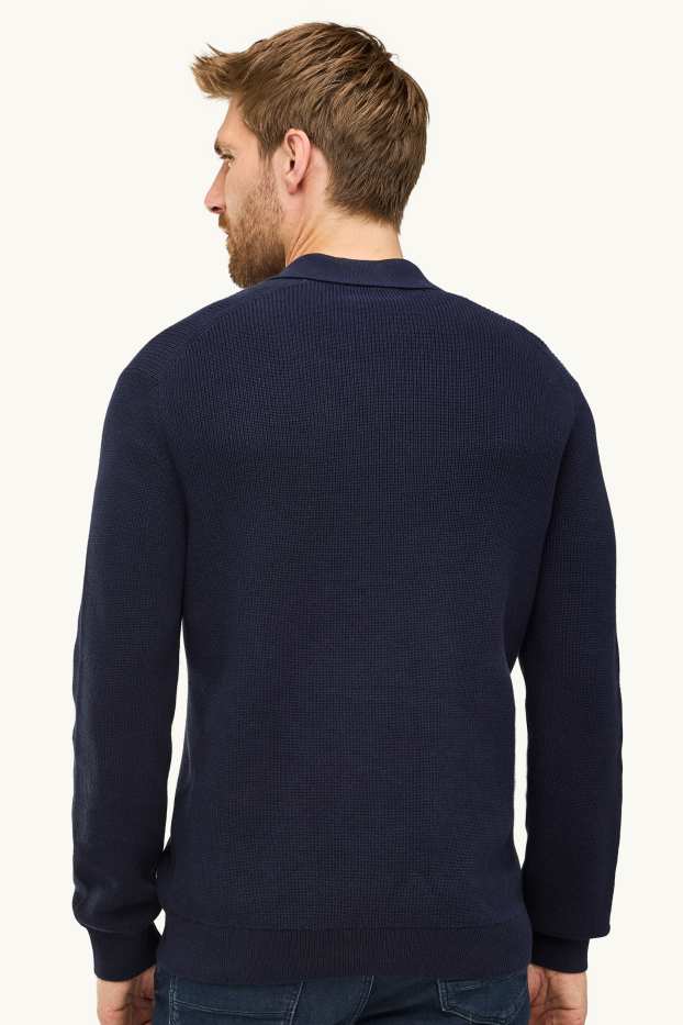 Herren - Pullover - dunkelblau