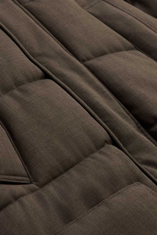 Hommes - Doudoune - rembourrée - finition déperlante - kaki
