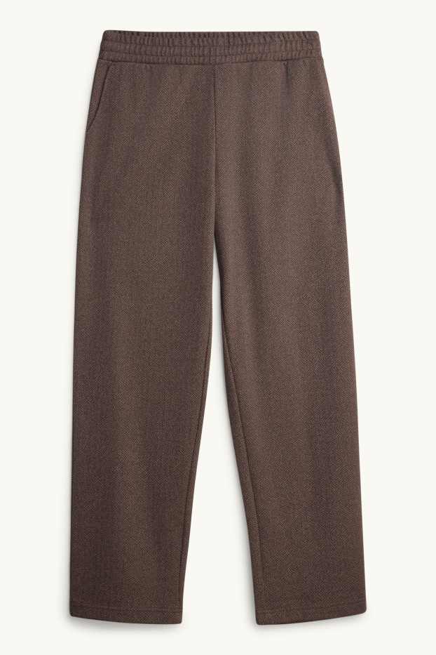 Hommes - Pantalon de jogging - à motif - marron