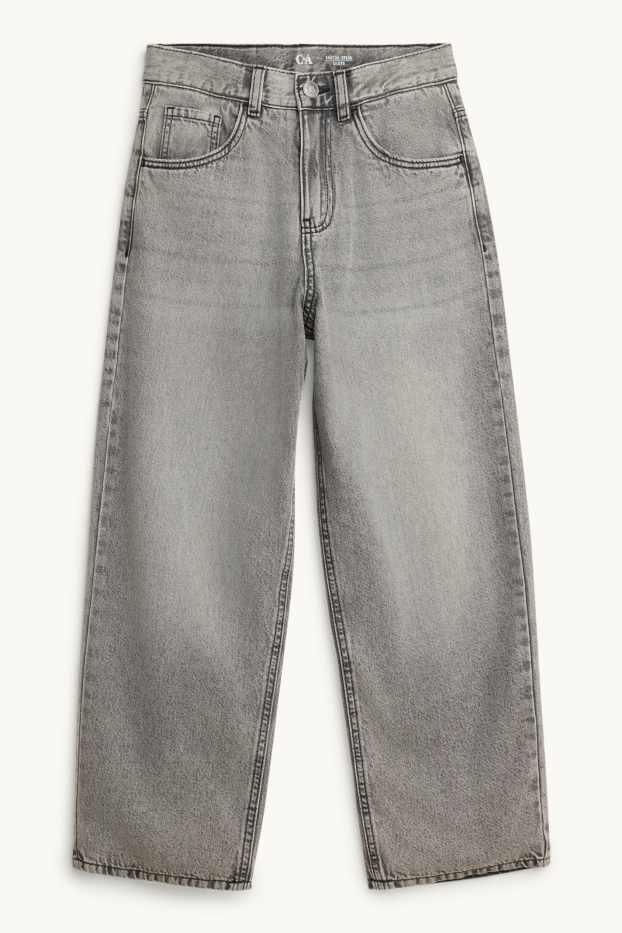 Children Boys - Skater jeans - thermal jeans - denim-gray