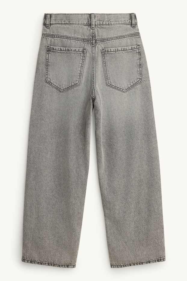 Children Boys - Skater jeans - thermal jeans - denim-gray