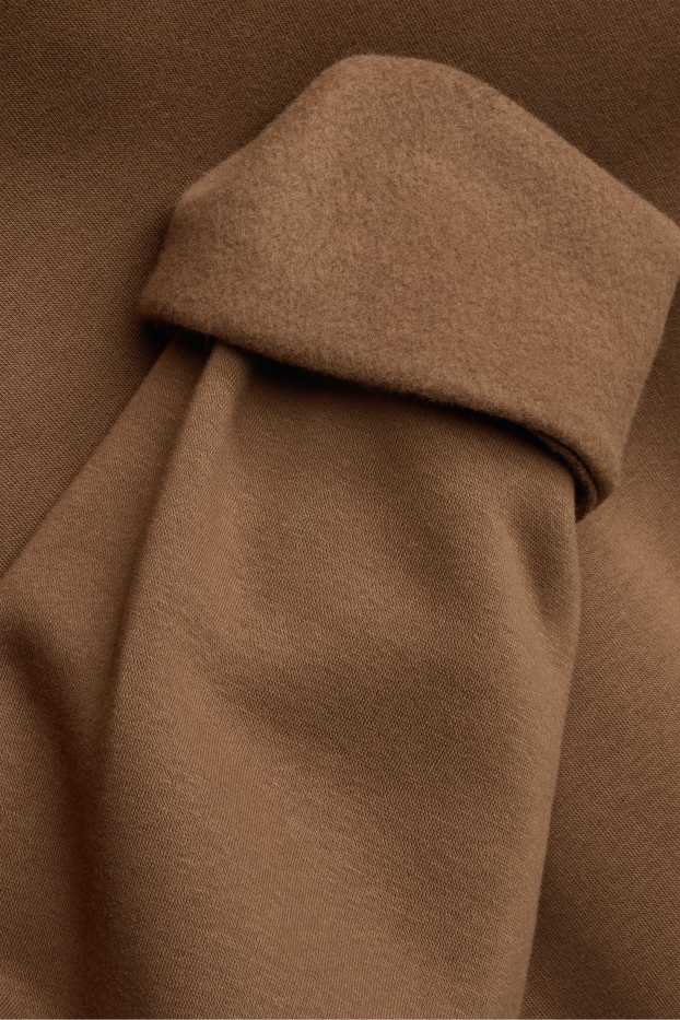 Hommes - Sweat à capuche - marron