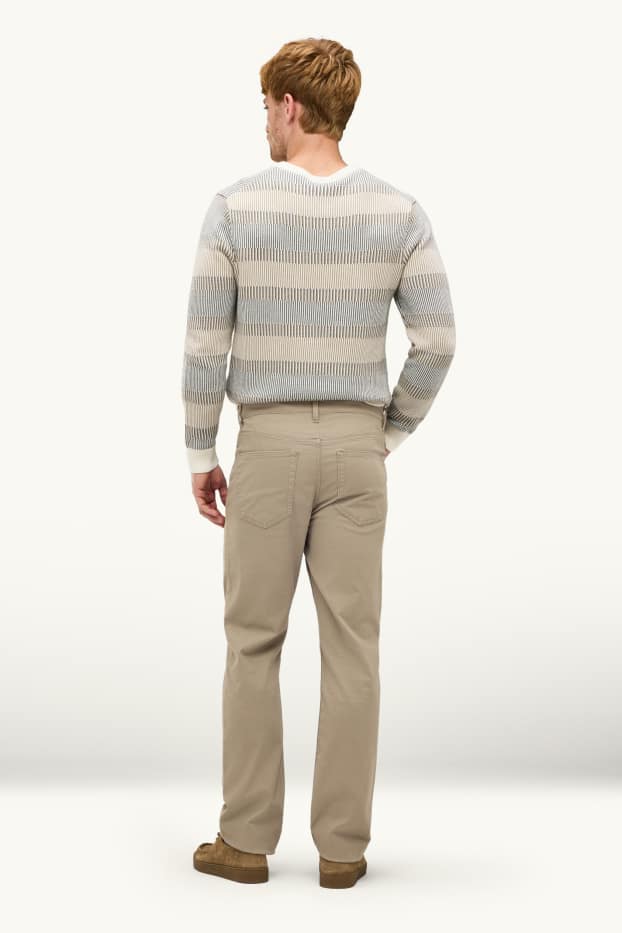 Men - Trousers - straight fit - beige