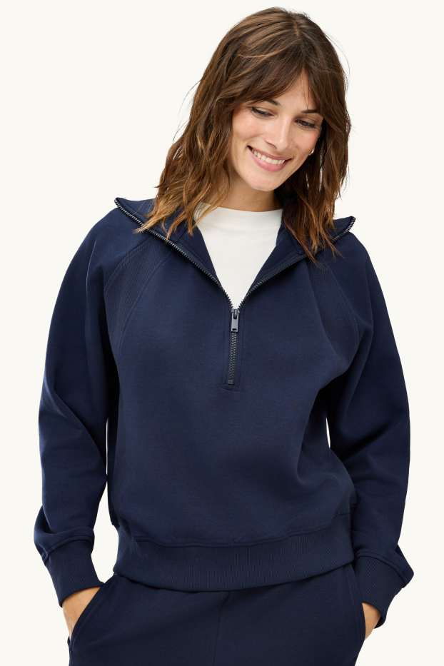 Damen - Sweatshirt - dunkelblau