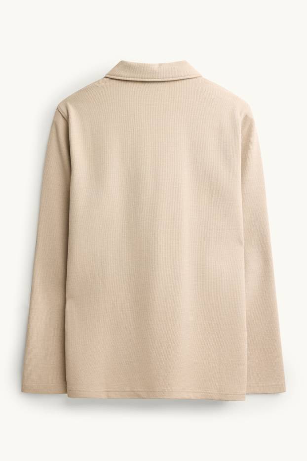 Men - Sweatshirt - light beige