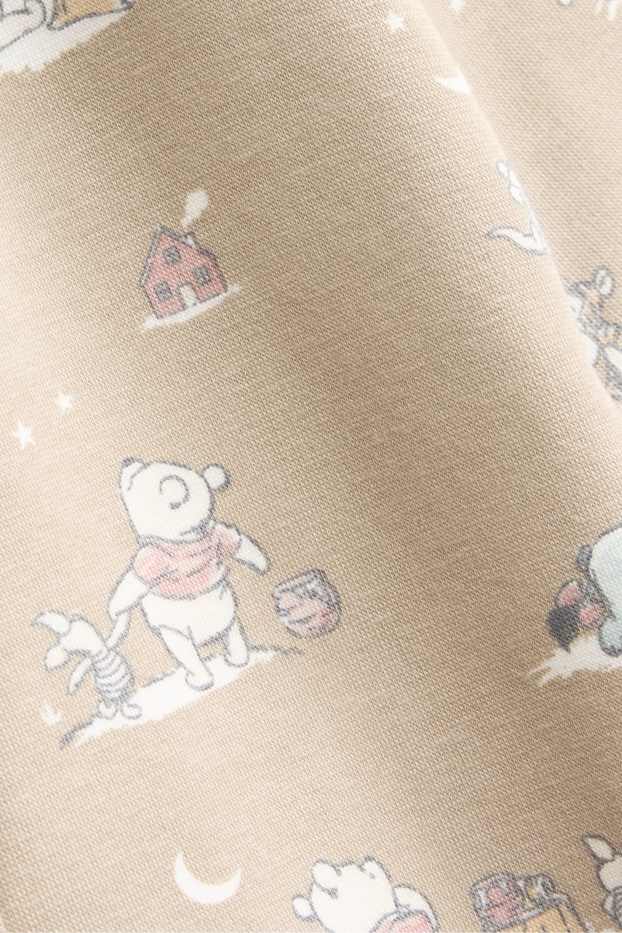 Unisexe - Winnie l’ourson - pyjama pour bébé - doublure en peluche - beige