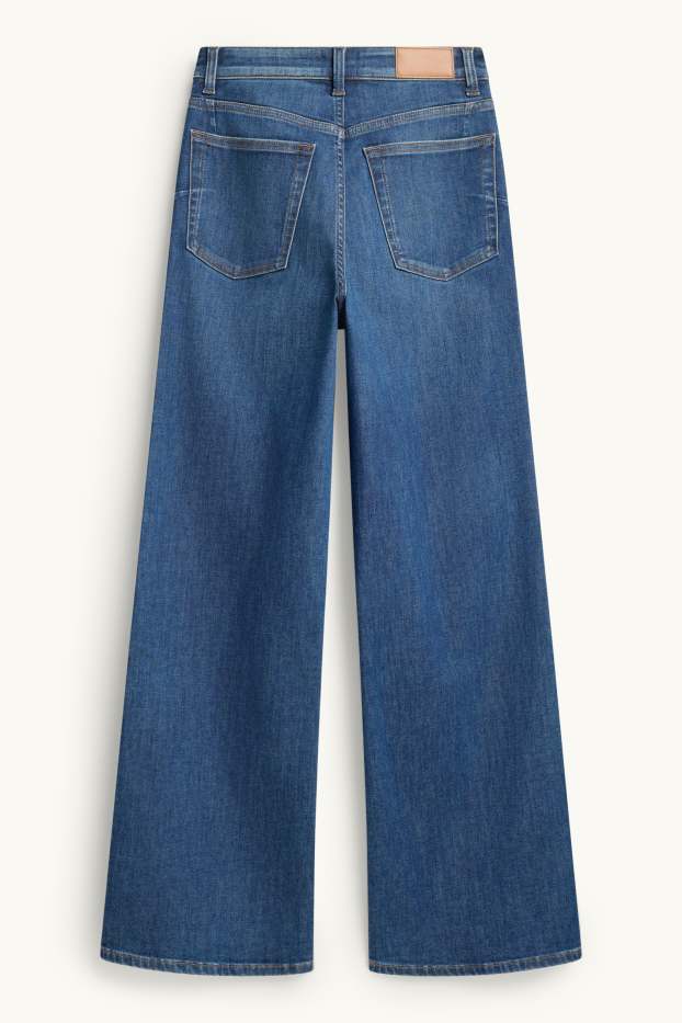 Dames - Wide leg jeans - high waist - LYCRA® ADAPTIV-vezels - jeansblauw