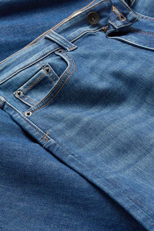 Dames - Wide leg jeans - high waist - LYCRA® ADAPTIV-vezels - jeansblauw