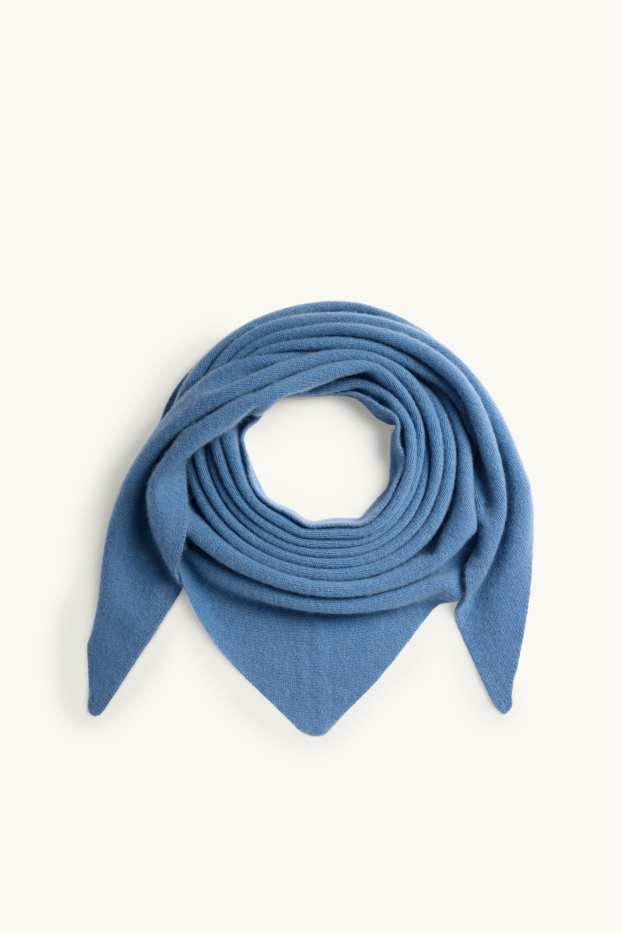Damen - Kaschmir-Schal - blau