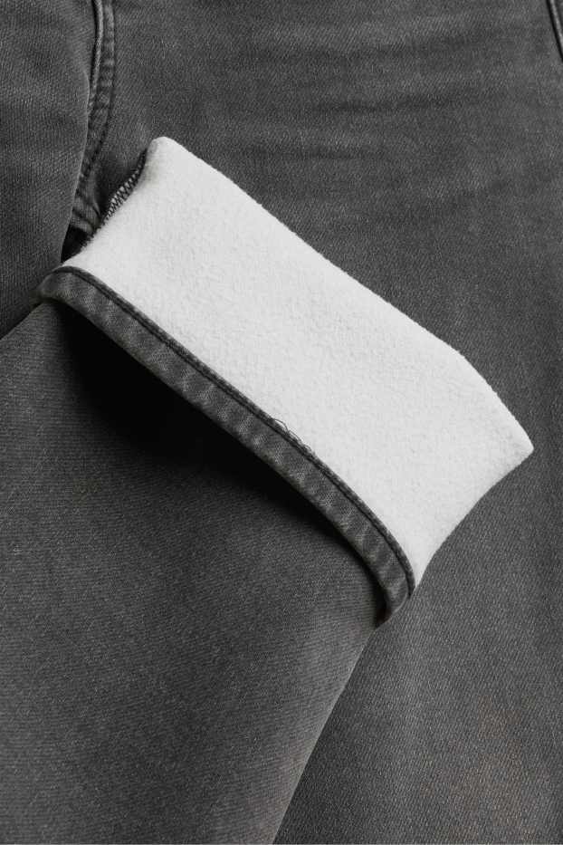 Enfants garçons - Straight jean - jean chaud - taille extra-fine - jean gris foncé