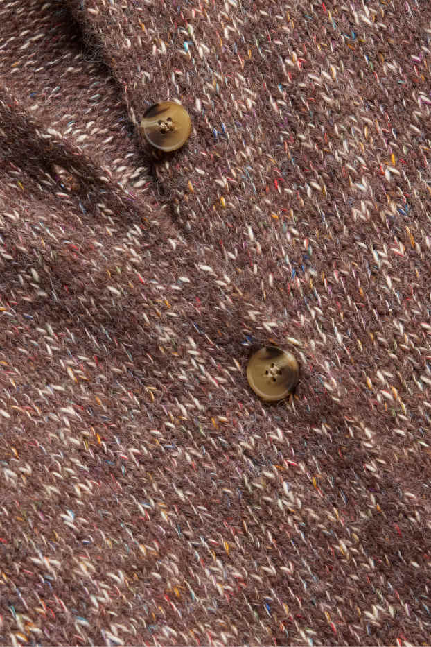 Women - Cardigan - brown-melange