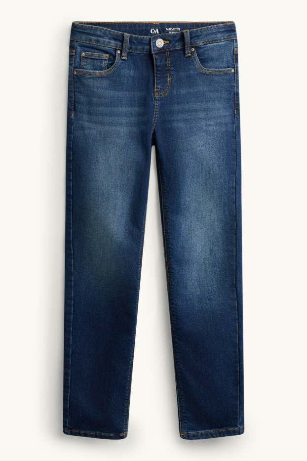 Děti - dívky - Skinny jeans - termo džíny - džíny - modré