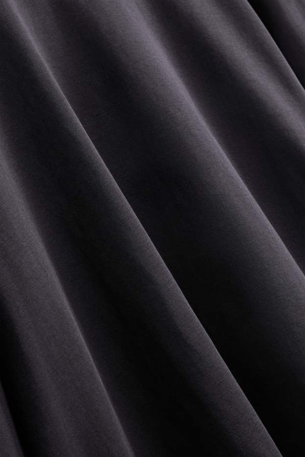 Bărbați - Tricou cu mânecă lungă - relaxed fit - negru